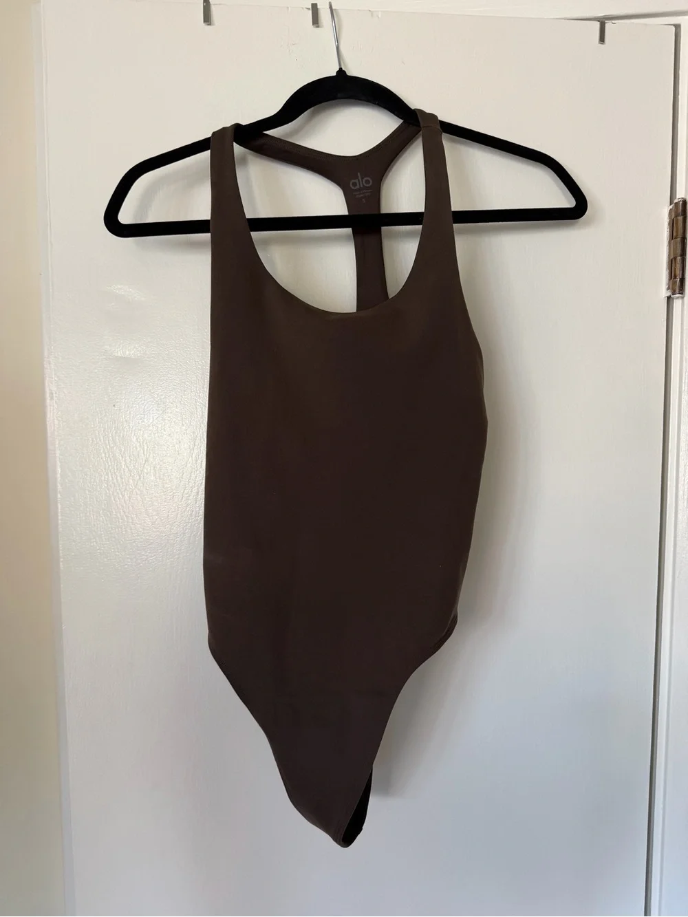 ALO Yoga Brown Racerback Bodysuit - Women's